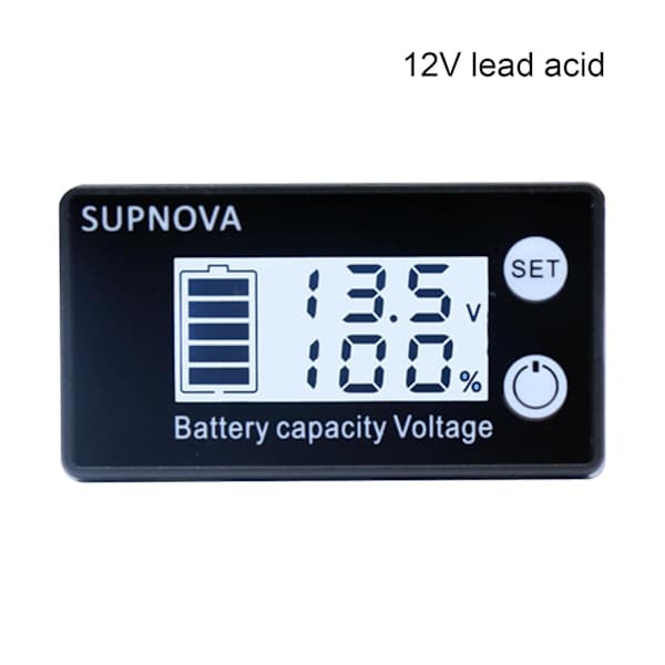 12V DC7-68V Batterimåler Batterikapacitet Spændingsmonitor Måler Indikator
