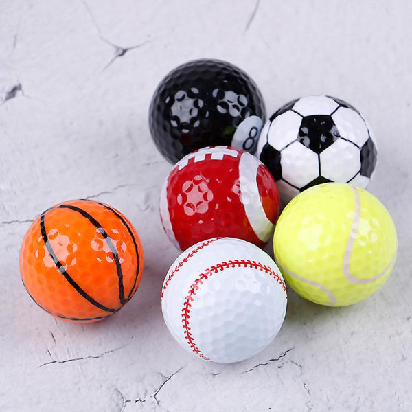 Golfbolde Golfudstyr Fodbold Basketball Bordtennis Baseball 6 stk/sæt