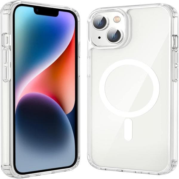 iPhone 14 Cover Transparent, Magnetisk til iPhone 14 med MagSafe