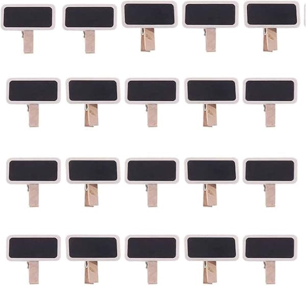 50 mini tavle, tavle, overflate nummer/bilde/etikett/bryllupsdekorasjon
