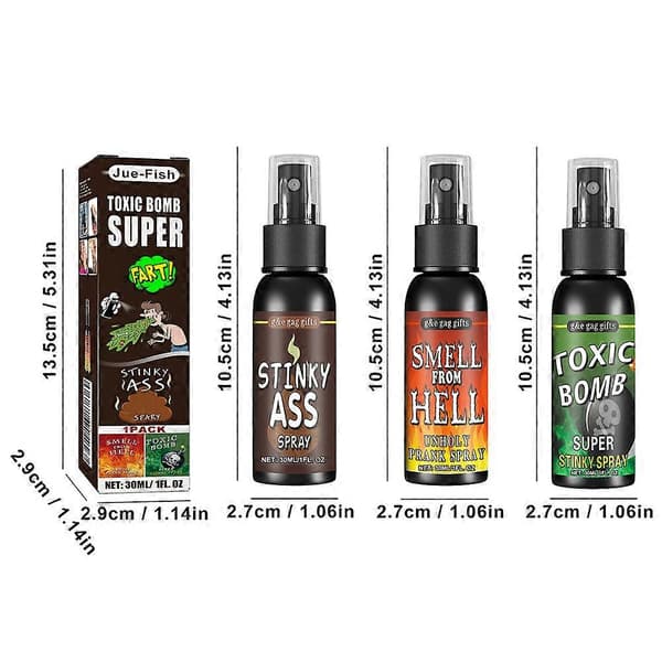 Pruttespray til voksne børn Kraftfuld effektiv prutte-prank-spray til daglig brug Hell Flavor