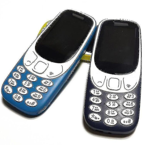 3310 Mobiltelefon, Dual Sim, 2,4 tommer farveskærm