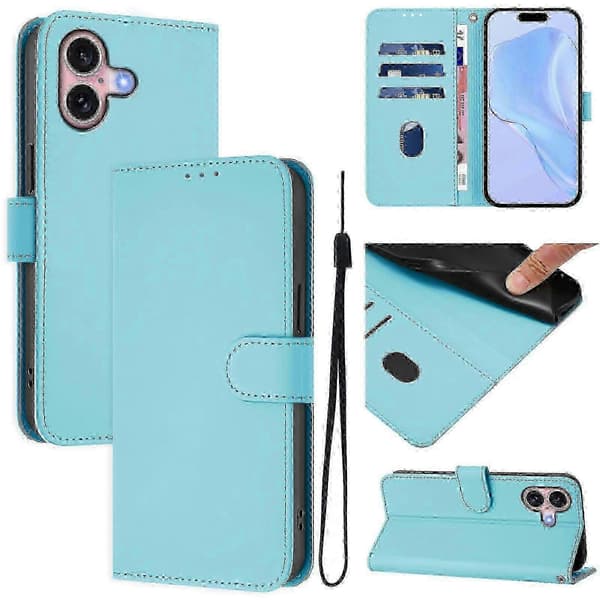 Premium Skin Feel skinnveske til iPhone 16 - Bestselgervalg