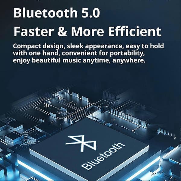 Kannettava Bluetooth-kaiutin 1200 mAh RGB raskas subwoofer herätyskellolla White