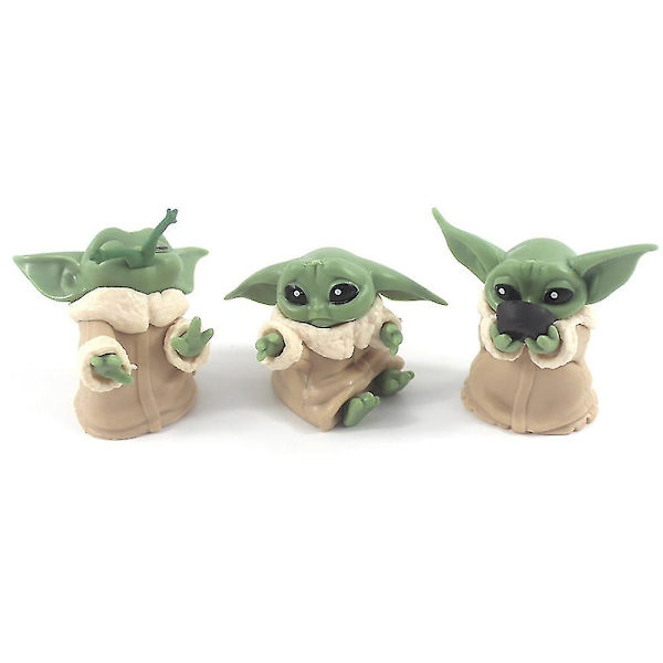 Yoda Baby Mini Figuurit Modle Lelu Kakkupäällinen Set Lasten Syntymäpäiväjuhla Sisustustarvikkeet Mini Lahjat