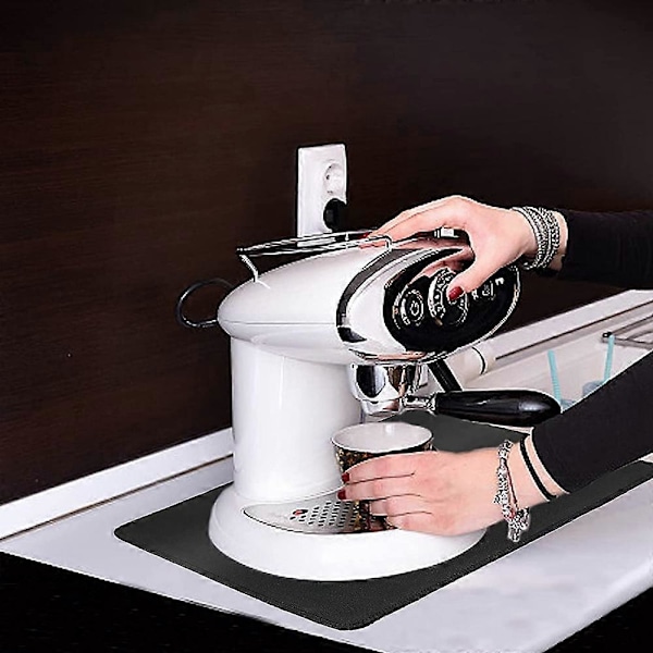 Mixer Slider Mats Kaffemåtte Mixer Mover Bordplade Apparat Sliders til Køkkenapparater Non-Sl black