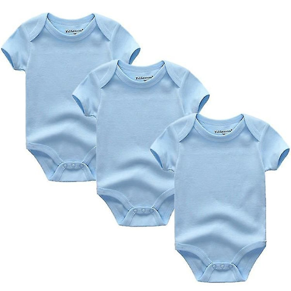 3 kpl Lasten Lyhythihainen Puuvillabody Blue 9M