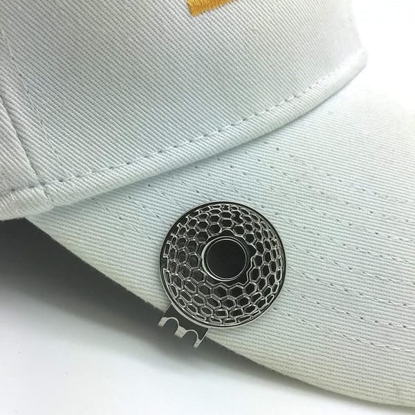 Magnetisk golfhattklämma 2-pack med Bling golfvagnsbollmarkör