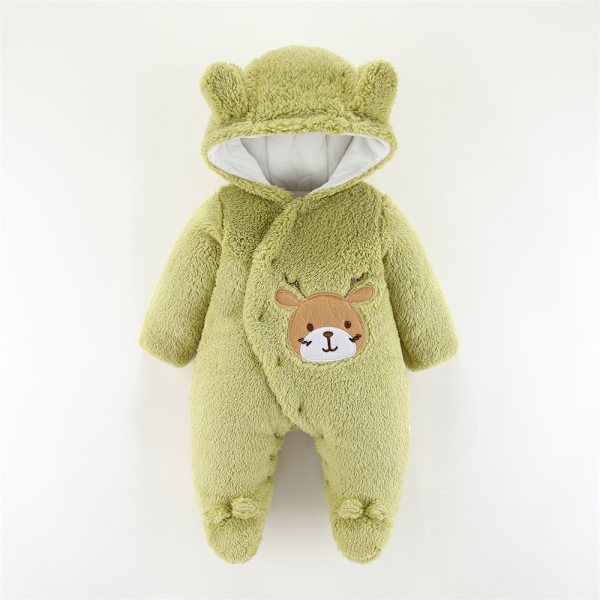 Babykläder jumpsuit 2022 vinter vadderad bomull baby klättring kläder ny Harbin nyfödd kläder-0-3 månader 0-3 months