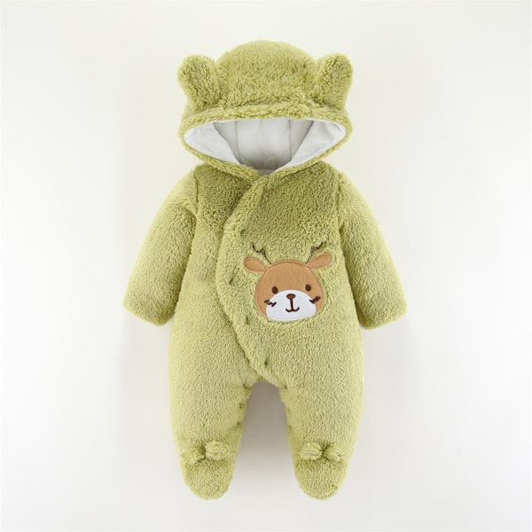 Babykläder jumpsuit 2022 vinter vadderad bomull baby klättring kläder ny Harbin nyfödd kläder-6-9 månader 6-9 months