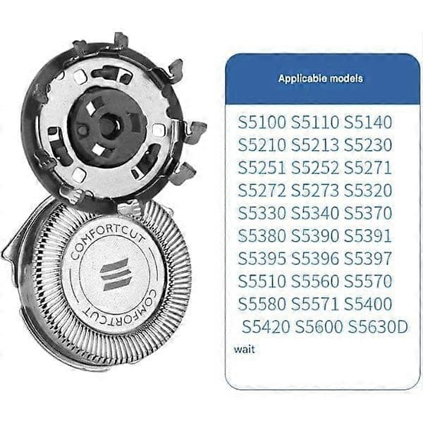 Philips Series 5000 Ersättningsblad för Rakapparat, 6-pack, Rakapparathuvuden för Män