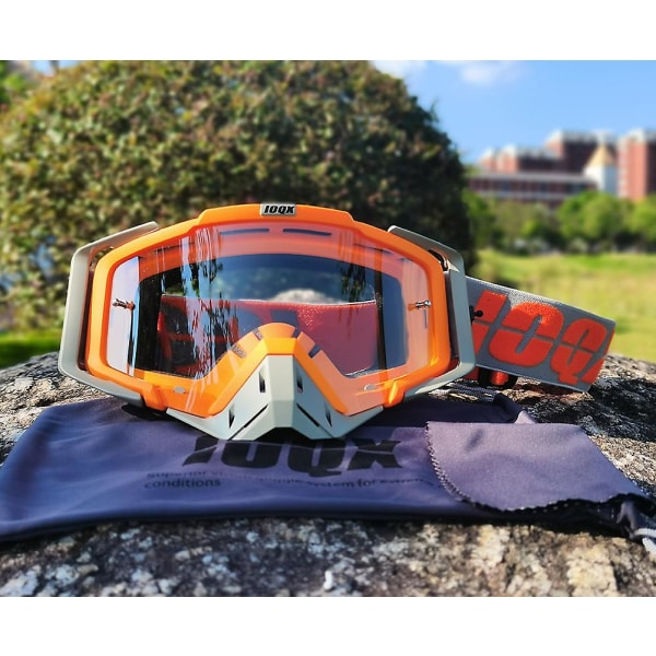 Siste Hot Motocross Goggles Briller Off Road Maske Hjelmer Goggles Ski Sport Gafas For Motorcycle Dirt black Clear lens