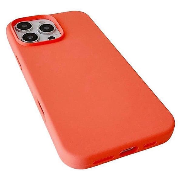 Silikondeksel til iPhone 16 Pro Max, støtsikkert beskyttelsesdeksel Orange