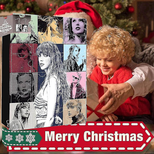 Ny 2023 Julekalender med Taylor Swift-tema, 24 dages julekalender med armbåndssæt tilbehør