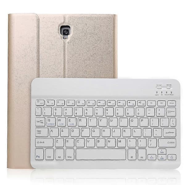 Bluetooth-näppäimistön nahkakotelo Galaxy Tab S4 10.5 T830 / T835 -laitteelle Gold