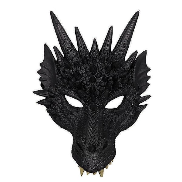 Cosplay Dragon Maske Karneval Kostume Fancy Dress Karnevaler Black