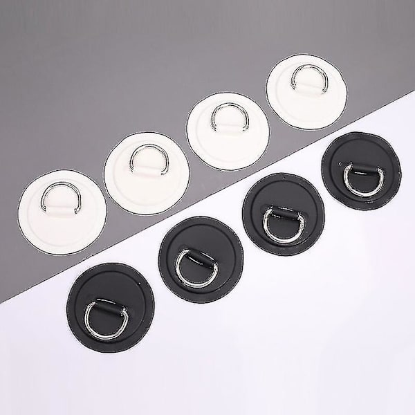 4 stk. Surfbræt Jolle Båd PVC Patch D Ring Dæk Rigging Sup Rund Ring Pad Ha