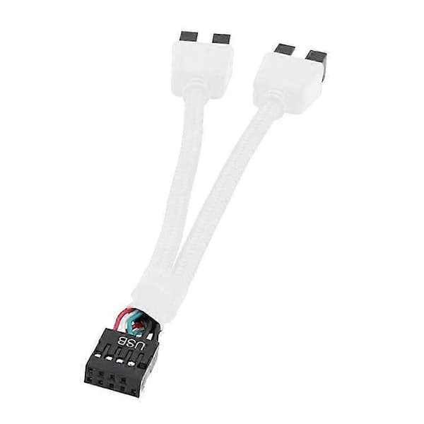 USB 9-pinners splitter skjermet USB 2.0 9-pinners til to 9-pinners splitterkabel pålitelig