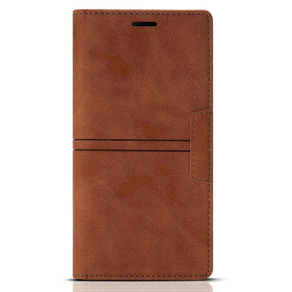 Magnetisk læder telefoncover til iPhone 14 Plus Brown