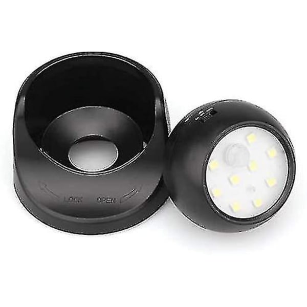 Vägglampa utomhus med rörelsesensor | 1000 Lumen Led utomhusbelysning | Batteridriven sladdlös belysning | 360 grader