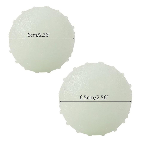 Interaktiivinen koiranlelu - Hämärästi hohtava kumipallo yöleikkeihin ja hampaiden puhdistukseen Small 6cm 2.4in