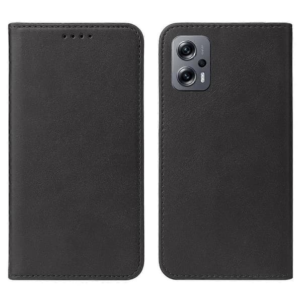 Magnetiskt Läderfodral för Xiaomi Redmi Note 11T Pro+ Black