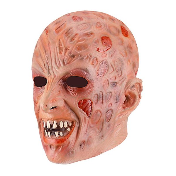 Skräckvandrande monstermask zombi skräck halloween kostymfest latex full cosplay rekvisita vuxen