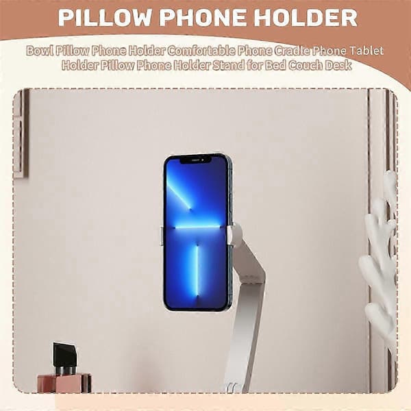 Komfortabel pude telefon tablet holder til seng sofa skrivebord White