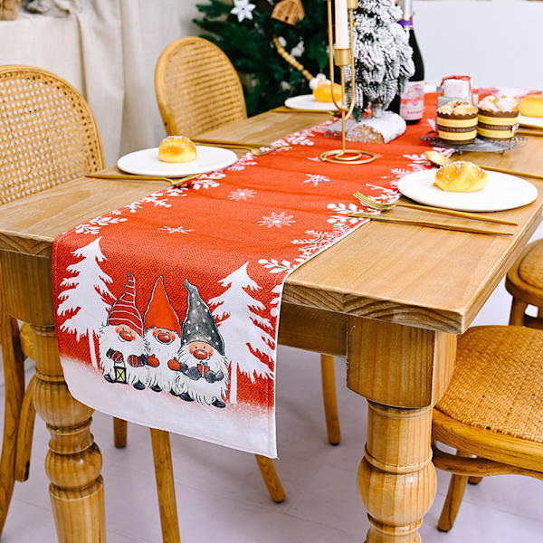 Rektangulær Juledug Polyester 33 * 176cm Jul