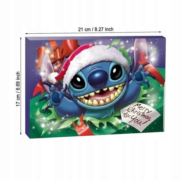 Julekalender 24 stk. Stitch Smuk Gave Figurer