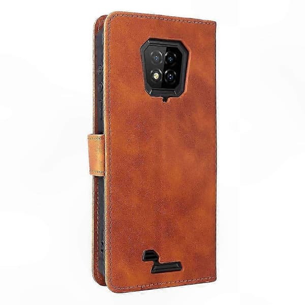 Slitstarkt skyddsfodral i läder för robusta smartphones Brown