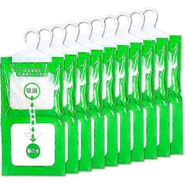 Fuktabsorbent för garderob, mögelhämmande hängande avfuktare, fuktskyddspåse (10-pack) Ny 2026