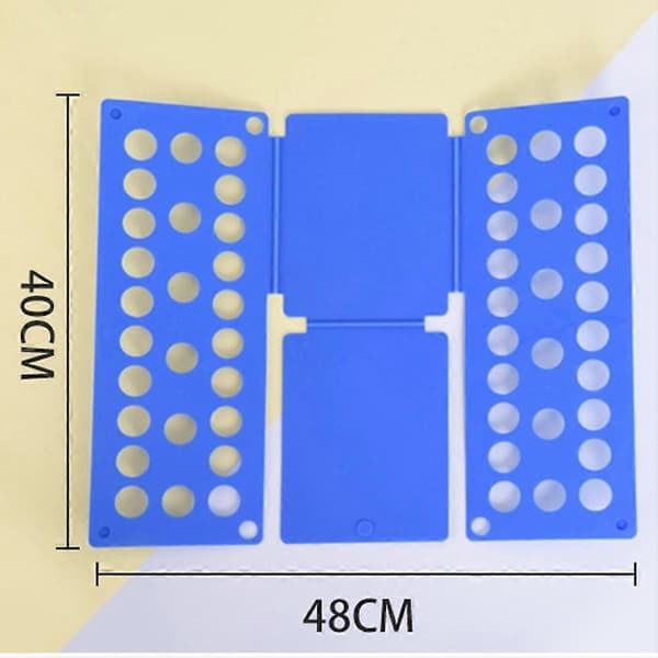 Plastkläder Vikbräda Barn Tvättmapp Skjorta Vikbräda Hemförvaring Verktyg för Barn Chi Light Blue