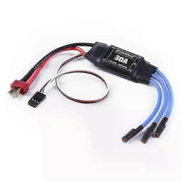 Spesialpris 30A ESC 2-4S børsteløs RC elektrisk hastighetskontroller med 5V 2A BEC for RC multikopter helikopter 0.5 5