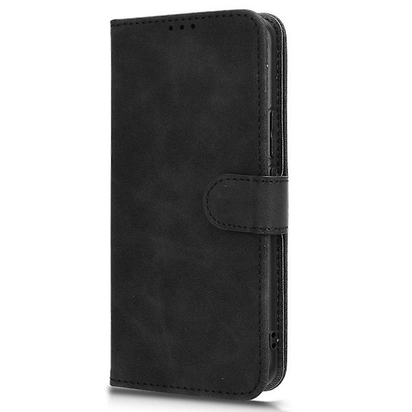 For Honor Magic6 Pro 5G Skin-touch læderetui Pung Folio Flip Telefon Cover - Sort Black Style A Honor Magic6 Pro 5G