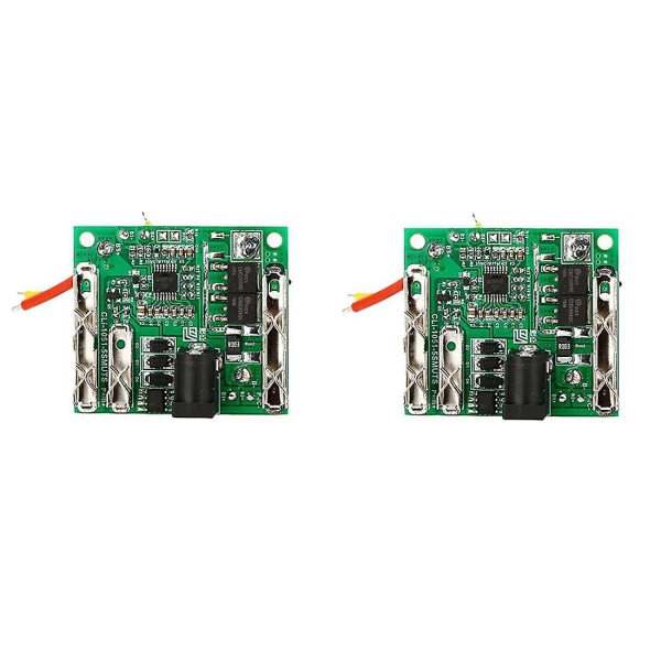 2 stk 5s 18/21v 20a Li-ion Bms Pcm Lithium Batteri Ladebeskyttelseskort Pcb For 18650 Lithium Green