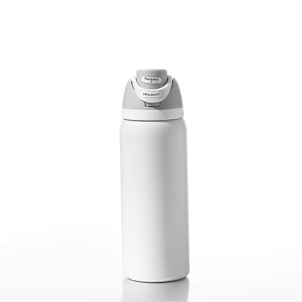Isolert vannflaske/krus i rustfritt stål 24oz/32oz white 24oz