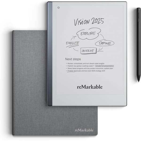 reMarkable 2 RM110 – Digital notesbog / E-bogslæser med RM310 Grey cover og Marker Plus RM212