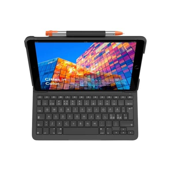 Logitech Slim Folio iPad Air (3rd Gen.) Bluetooth-tangentbord med nordisk layout