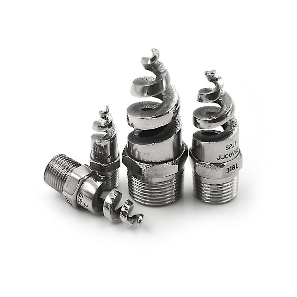 Nye 1/4\" 1/2\" Spiraldyse i rustfritt stål for atomiseringssprøytehoder Hfmqv A