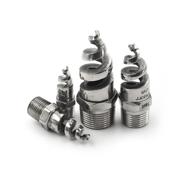 Nye 1/4\" 1/2\" Spiraldyse i rustfritt stål for atomiseringssprøytehoder Hfmqv C