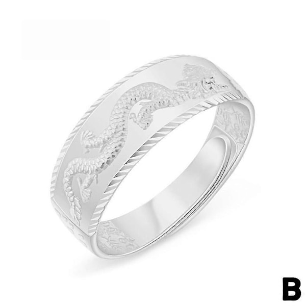 Guld herr öppen ring drake ring herr dominerande mode ring smycken män Golden