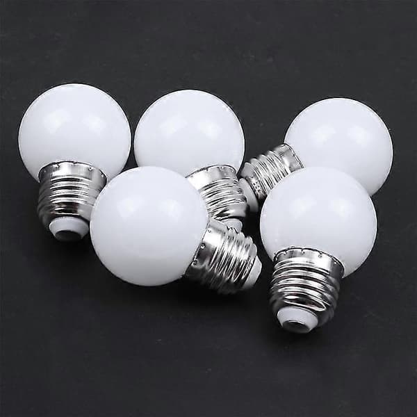 15 stk. E27 0,5w Ac220v Hvit Glødelampe Pære Dekorlampe [DB]