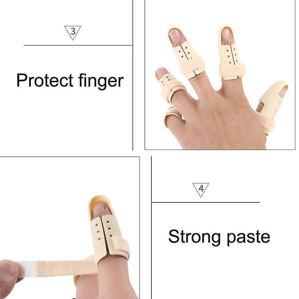 Justerbar fingerskinne fingerbeskytter sport [DM] Size 4
