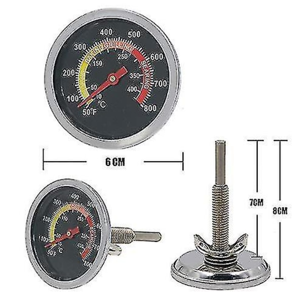 6cm Røyktermometer Ovn BBQ Termometer