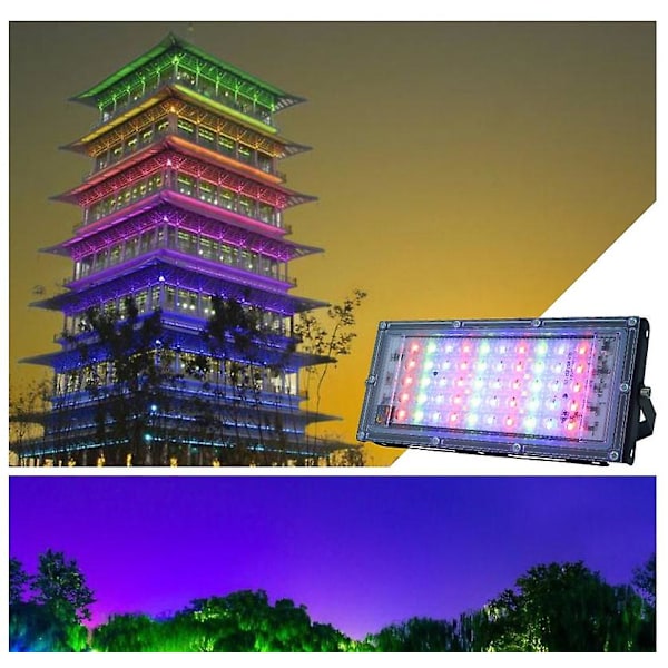 50W IP65 Vandtæt Udendørs LED-Overlygter RGB