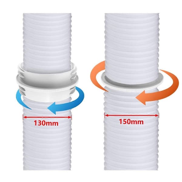 Mobil Aircondition Udstødningsrør Konnektor 13/15CM Universal Rør Reducer Ventilationsrør Forlænger Adapter [DB]