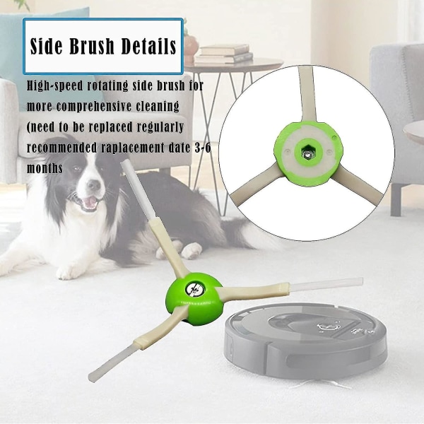 Varuosat Harjat iRobot Roomba I, E ja J sarjoille E3 E5 E6 E7 I7 I7 + / i7 Plus J7 I6 I8 I3 I3 + I4 Plus 3150, Tarvikkeiden Sarja Sivuharjat Kumi