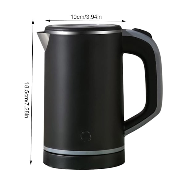 0,8l Elektrisk Kanden med Automatisk Afbrydelse og Tørkogningsbeskyttelse BPA-fri til Te og Kaffe TABY White Europe Standard