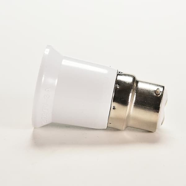 1X Bajonett BC B22 til ES E27 Skruelampe Adapter Tilpasning Konverter HolderBY